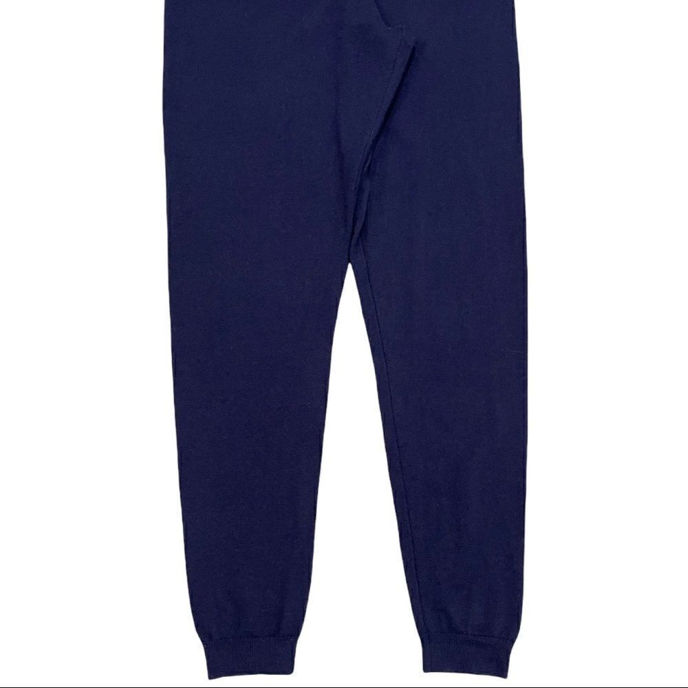 GYMSHARK French Terry Navy Blue High Rise Joggers - Picture 4 of 13